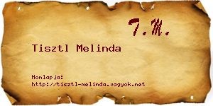 Tisztl Melinda névjegykártya